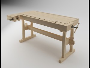 carpentry bench 3D-Modell