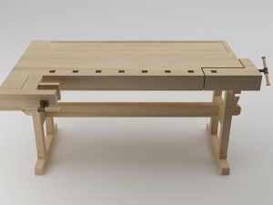 carpentry bench 3D-Modell