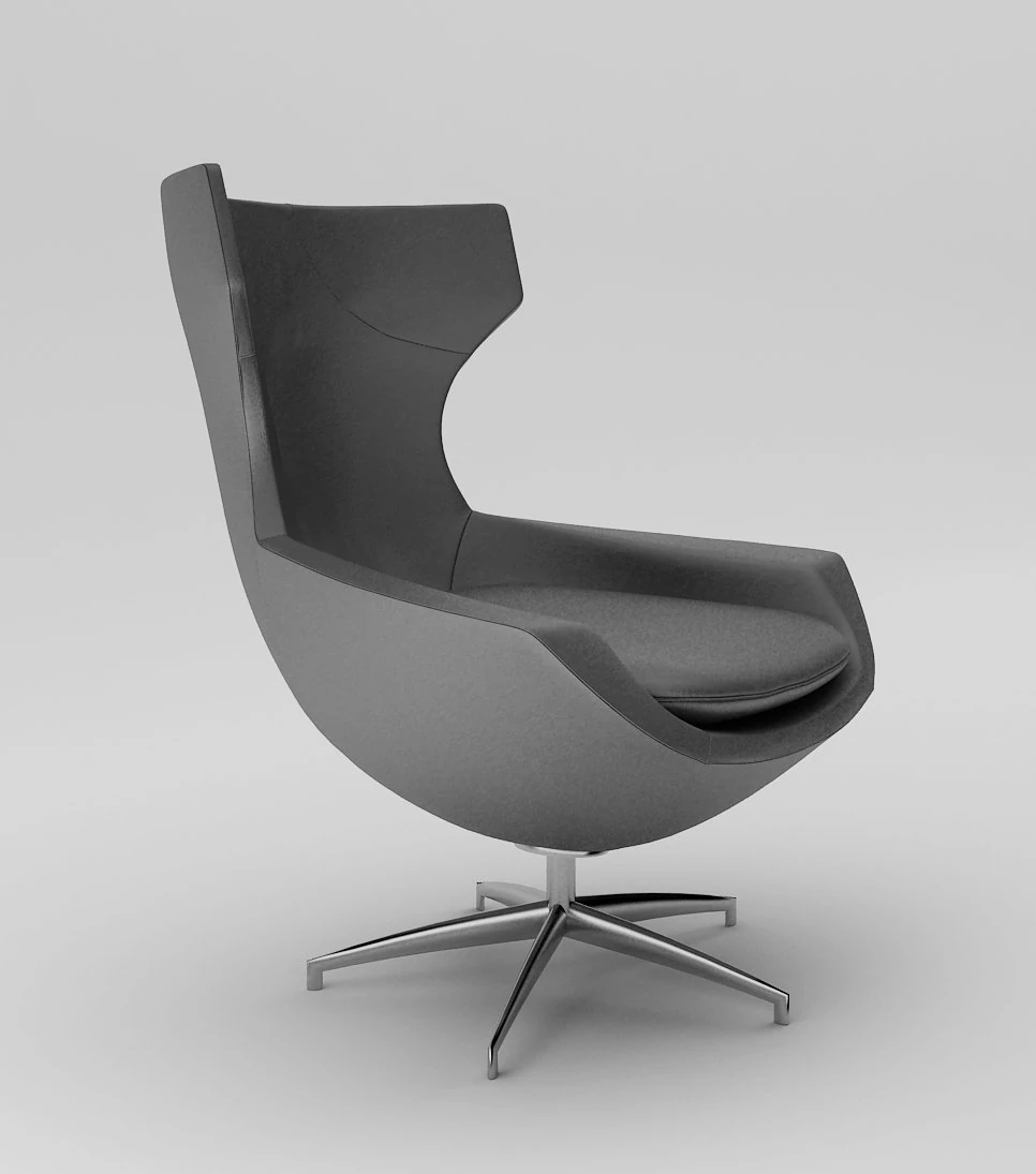 leolux caruzzo armchair 3D Model .c4d .max .obj .3ds .fbx .stl .blend 
