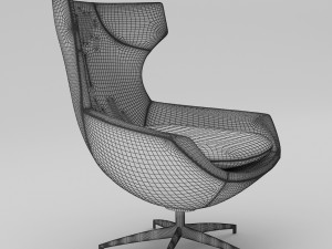 leolux caruzzo armchair 3D Модель