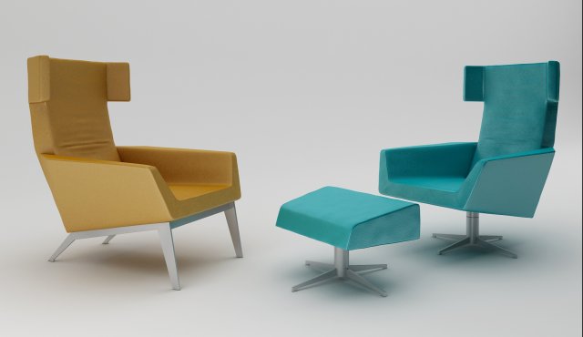 leolux elixir armchair 3D Model .c4d .max .obj .3ds .fbx .stl .blend 