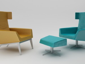 leolux elixir armchair 3D Модель