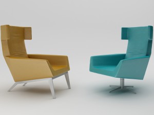 leolux elixir armchair 3D Model
