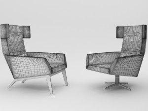 leolux elixir armchair 3D Model