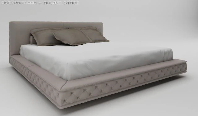 bed letto okeano 3D Model .c4d .max .obj .3ds .fbx .stl .blend