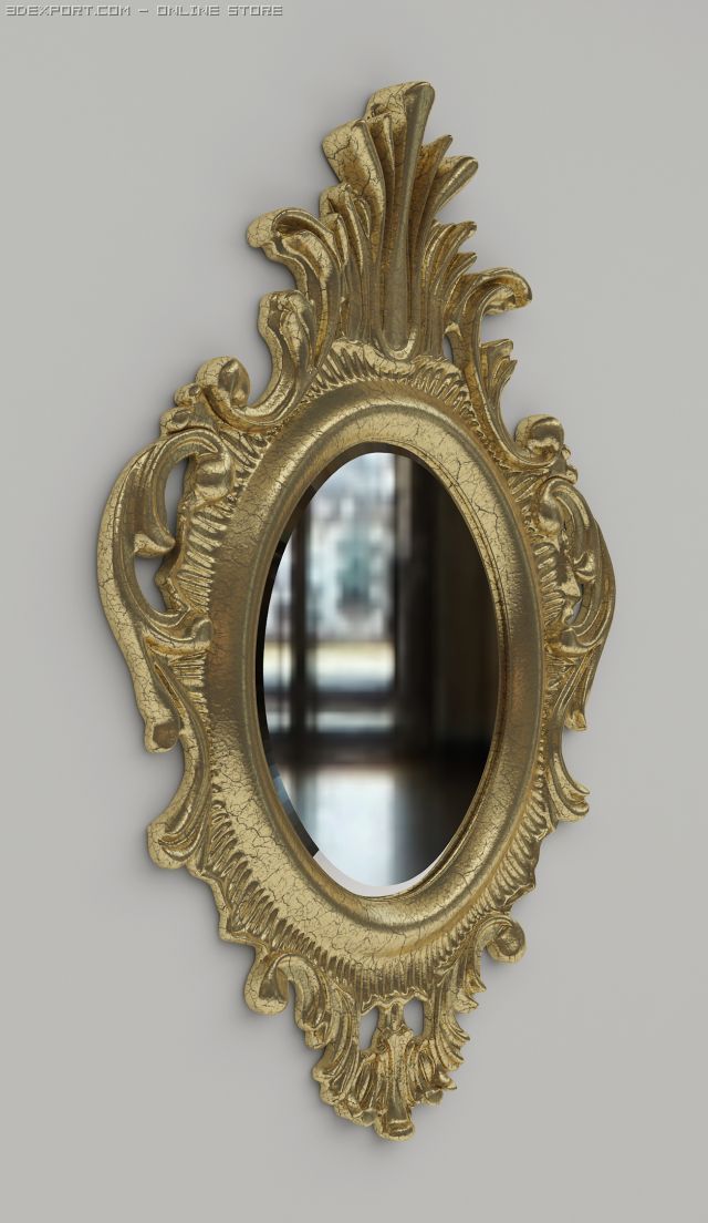classic mirror Model 3D .c4d .max .obj .3ds .fbx .stl .blend 