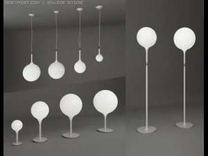 artemide castor sospensione Modelo 3D