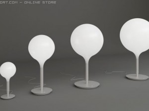 artemide castore sospensione Model 3D