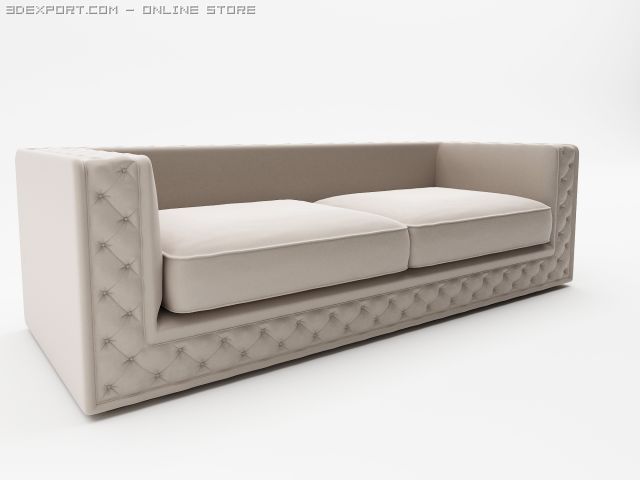 sofa zanaboni 3Dモデル .c4d .max .obj .3ds .fbx .stl .blend 