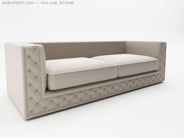 sofa zanaboni 3D Model .c4d .max .obj .3ds .fbx .stl .blend 