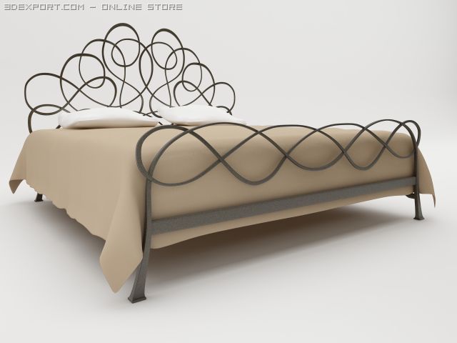 nuvola bed 3D 模型 .c4d .max .obj .3ds .fbx .stl .blend