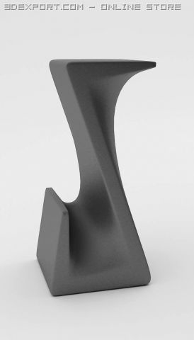 bar chair pis z stool Model 3D .c4d .max .obj .3ds .fbx .stl .blend 