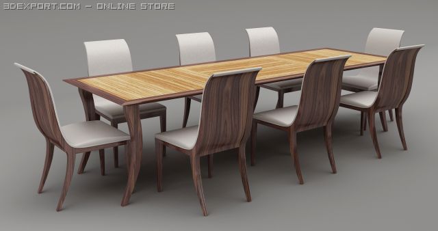 percorsi  dining Modelo 3D .c4d .max .obj .3ds .fbx .stl .blend 
