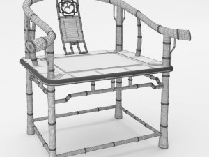 chinese antique chair Modèle 3D