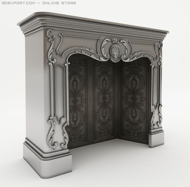 fireplace devondevon Modèle 3D .c4d .max .obj .3ds .fbx .stl .blend 