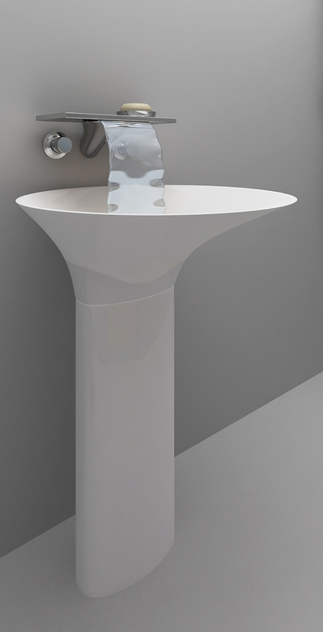 faraway washbasin Model 3D .c4d .max .obj .3ds .fbx .stl .blend 