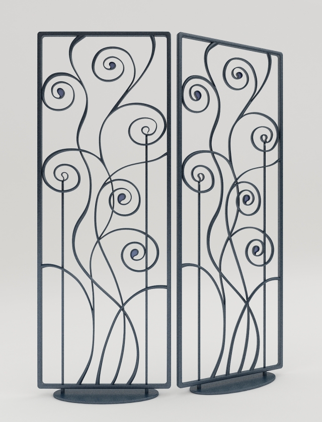 saint tropez folding screen 3D Model .c4d .max .obj .3ds .fbx .stl .blend