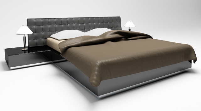 edoardo bed 3D Модель .c4d .max .obj .3ds .fbx .stl .blend