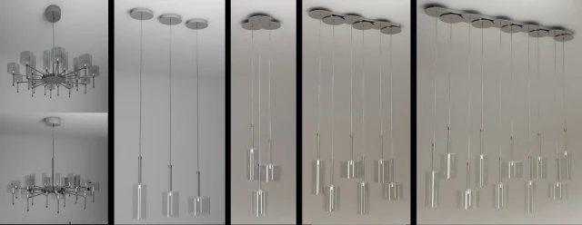 axo light collection   spillray 7 objects 3D Model .c4d .max .obj .3ds .fbx .stl .blend 