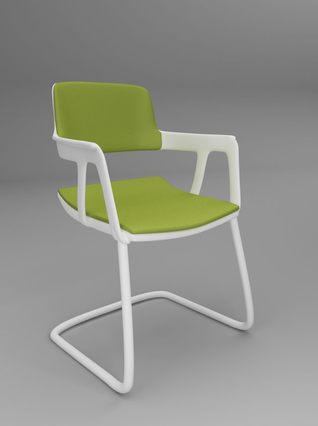 interstuhl visitor chair  56m0 3D Model .c4d .max .obj .3ds .fbx .stl .blend 