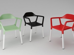 johanson design chair p77 3D Модель