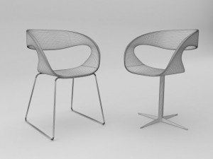 midj raff chair 3D 모델
