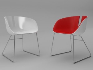 moroso fjord chair 3D Модель