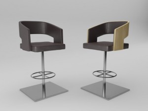 potocco bar chair jolly Modèle 3D