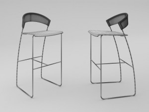 cerruti baleri bar chair juliette Modello 3D