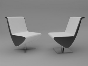 tonon chair swan 042 Modèle 3D