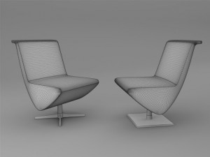 tonon chair swan 042 3Dモデル