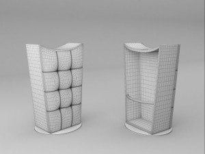 cattelan italia bat stool 3D Модель