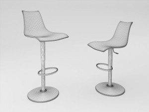 scab design zebra up antishock stool 3D Model