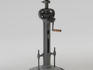 steampunk desk Model 3D