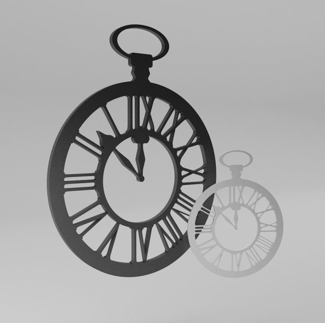 decorative clock Modèle 3D .c4d .max .obj .3ds .fbx .stl .blend 