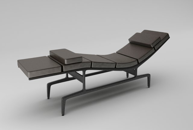 soft pad chaise 3D Model .c4d .max .obj .3ds .fbx .stl .blend 