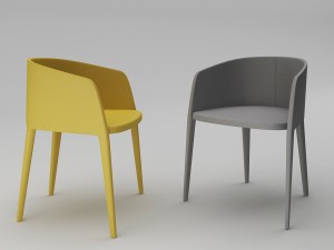 mdfitalia achille armchair 3D Model