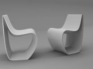 poltrona segno mdf italia Modello 3D