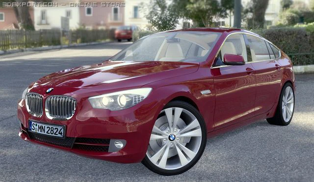 bmw 5 gran turismo 2010 3D Model .c4d .max .obj .3ds .fbx .stl .blend 
