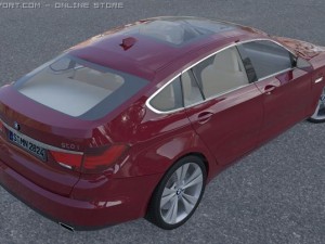 bmw 5 gran turismo 2010 3D Model
