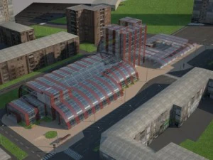trading office center 3D Model