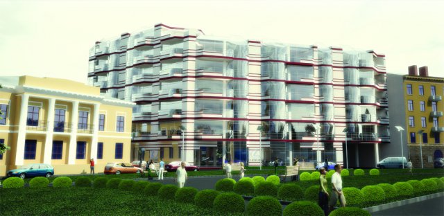 apartment house 3D Model .c4d .max .obj .3ds .fbx .stl .blend 