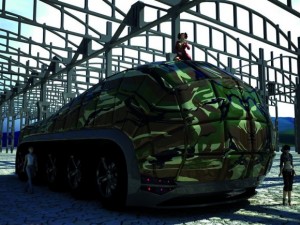 military transport vehicle Modèle 3D