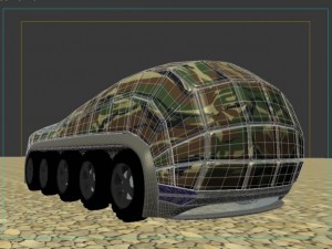 military transport vehicle 3D Model