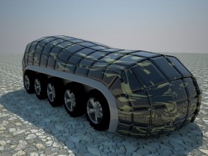 military transport vehicle 3D Model