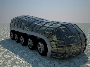 military transport vehicle 3D Model