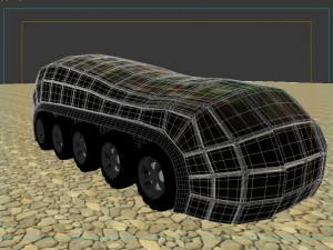 military transport vehicle 3D Model