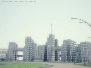 freedom square ukrainian 3D Model