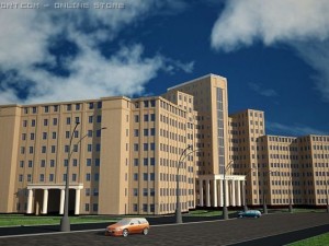 freedom square ukrainian 3D Model