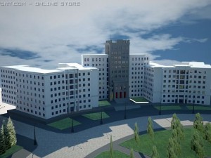 freedom square ukrainian 3D Model